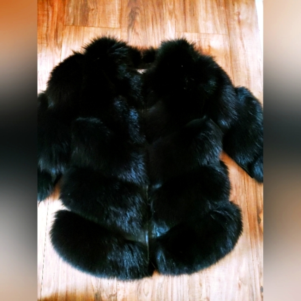GRADA FUR COLLECTION 100% Réal Natural Fur Winter Removable Sleeves Size-S